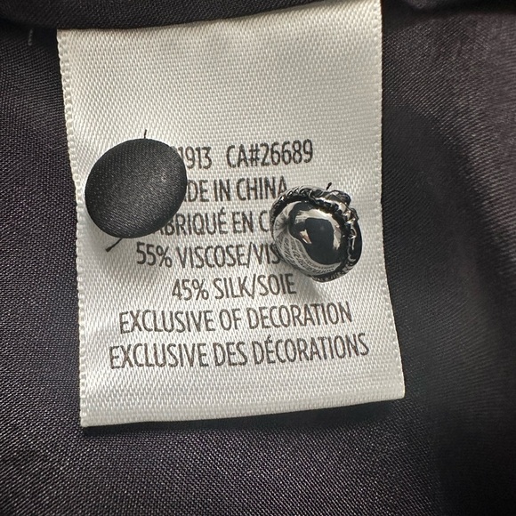 Robert Graham Black Silk Blend Marina Tuxedo Shirt SZ XL Sheer Luxury NWOT READ - Picture 6 of 10